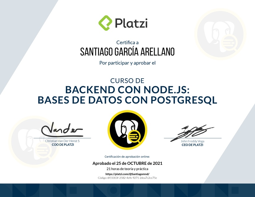 Curso de Backend con Node.js: Base de Datos con PostgreSQL